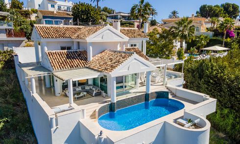 Mediterrane luxevilla met panoramisch zeezicht te koop in Nueva Andalucia’s golfvallei in Marbella 59140
