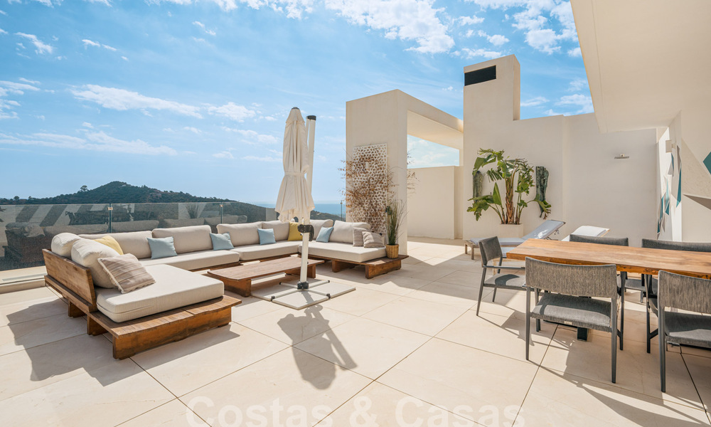 Contemporain luxe penthouse met magisch zeezicht te koop op korte rijafstand van Marbella centrum 59434