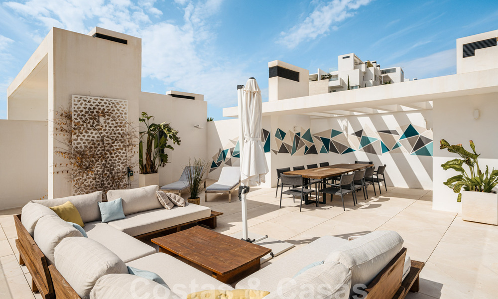 Contemporain luxe penthouse met magisch zeezicht te koop op korte rijafstand van Marbella centrum 59435