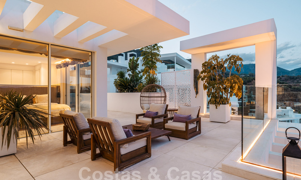 Contemporain luxe penthouse met magisch zeezicht te koop op korte rijafstand van Marbella centrum 59437