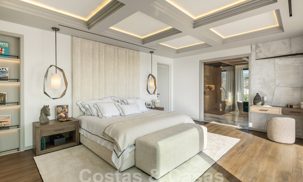 Moderne Andalusische luxevilla met onbelemmerd zeezicht te koop in een beveiligde wijk in La Quinta, Marbella - Benahavis 59546