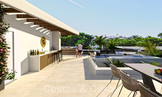 Nieuw project met 5 geavanceerde luxevilla’s te koop op enkele stappen van het strand vlak bij Puerto Banus, Marbella 59377 