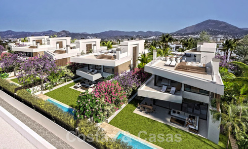 Nieuw project met 5 geavanceerde luxevilla’s te koop op enkele stappen van het strand vlak bij Puerto Banus, Marbella 59379