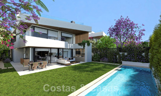 Nieuw project met 5 geavanceerde luxevilla’s te koop op enkele stappen van het strand vlak bij Puerto Banus, Marbella 59380 