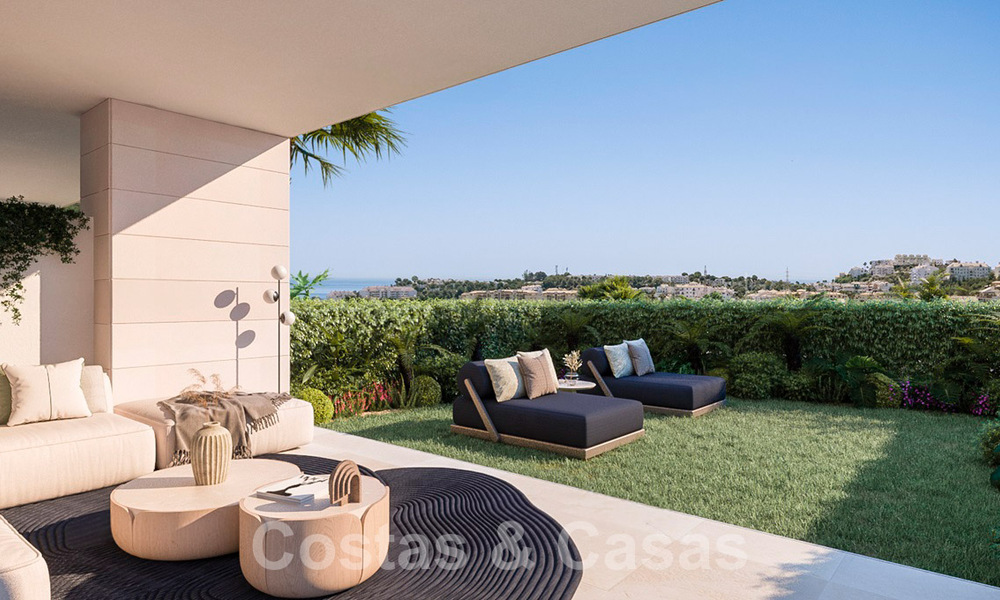 Moderne frontlinie golf appartementen met zeezicht te koop in Mijas - Costa del Sol 59480