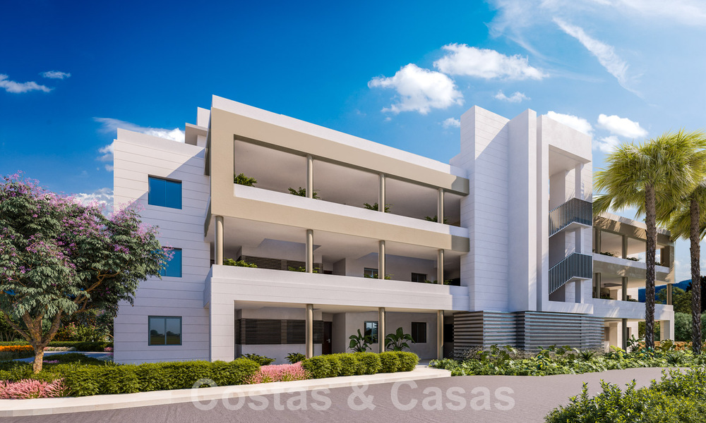 Moderne frontlinie golf appartementen met zeezicht te koop in Mijas - Costa del Sol 59483