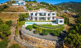 Statige luxevilla in Mediterrane stijl te koop met schitterend panoramisch zeezicht in Marbella - Benahavis 59830 