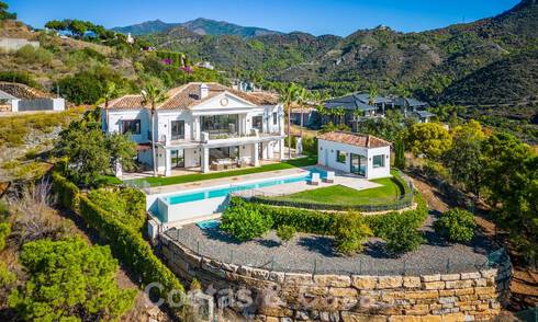 Statige luxevilla in Mediterrane stijl te koop met schitterend panoramisch zeezicht in Marbella - Benahavis 59831
