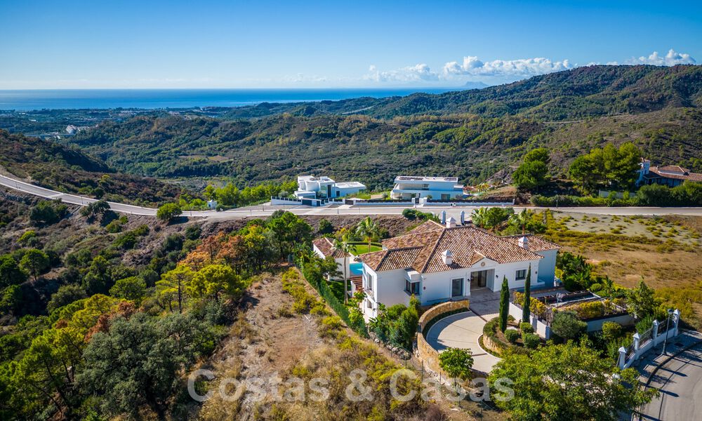 Statige luxevilla in Mediterrane stijl te koop met schitterend panoramisch zeezicht in Marbella - Benahavis 59832