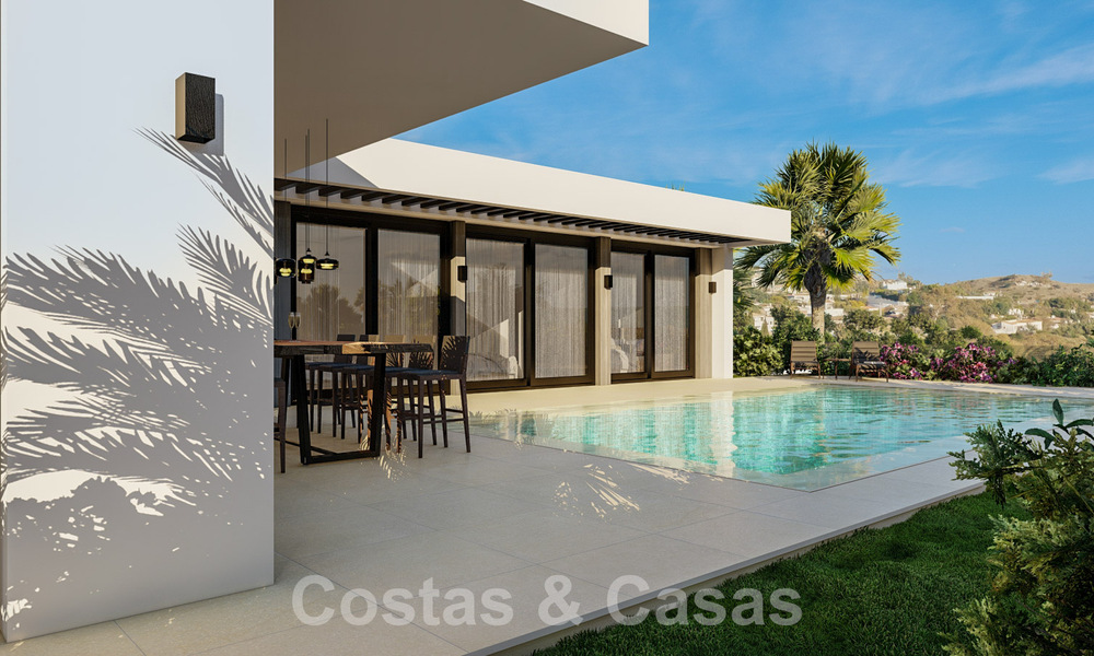 Energie-efficiënte nieuwbouwvilla’s te koop met panoramisch uitzicht op zee in Mijas, Costa del Sol 60065