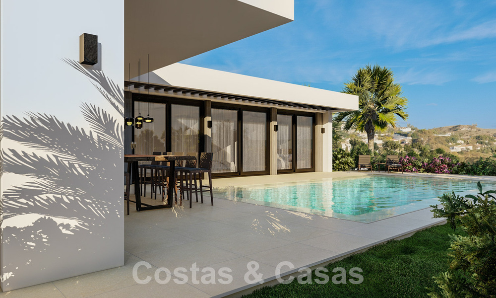 Energie-efficiënte nieuwbouwvilla’s te koop met panoramisch uitzicht op zee in Mijas, Costa del Sol 60065