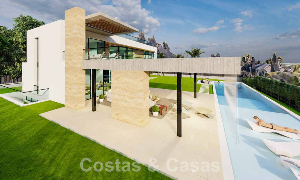 Nieuw project met luxueuze villa te koop, in een afgesloten en beveiligde woonwijk op wandelafstand van voorzieningen in Nueva Andalucia, Marbella 60853