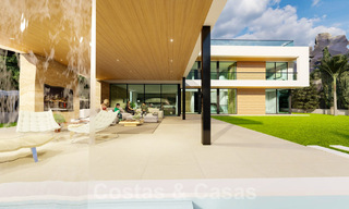 Nieuw project met luxueuze villa te koop, in een afgesloten en beveiligde woonwijk op wandelafstand van voorzieningen in Nueva Andalucia, Marbella 60854 