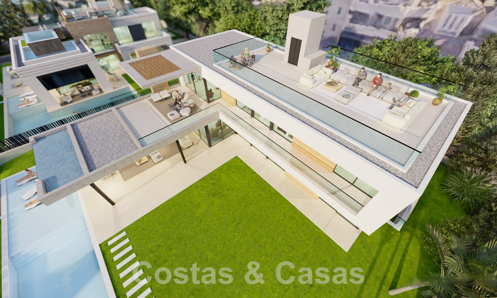 Nieuw project met luxueuze villa te koop, in een afgesloten en beveiligde woonwijk op wandelafstand van voorzieningen in Nueva Andalucia, Marbella 60856