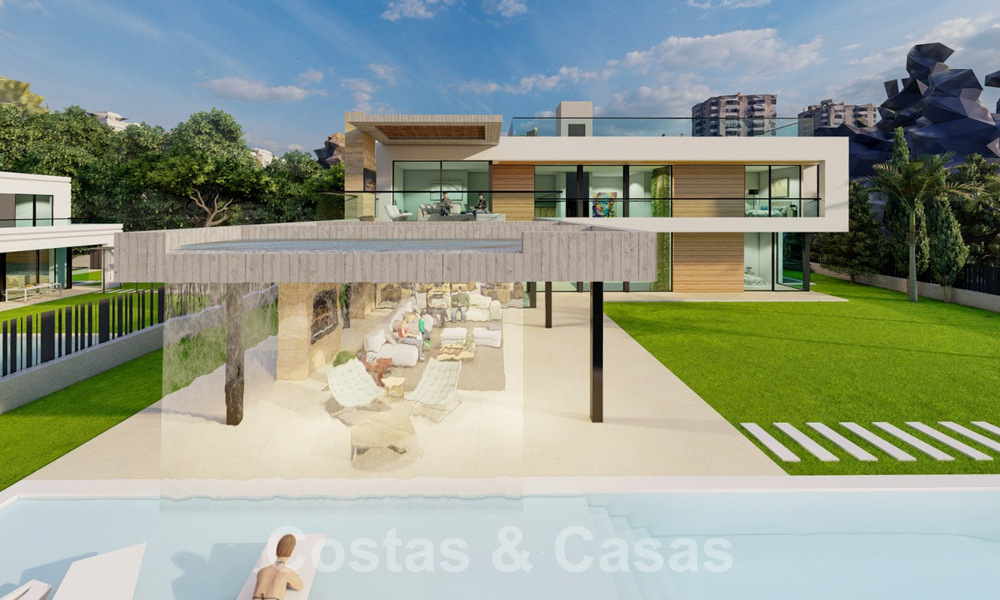 Nieuw project met luxueuze villa te koop, in een afgesloten en beveiligde woonwijk op wandelafstand van voorzieningen in Nueva Andalucia, Marbella 60857