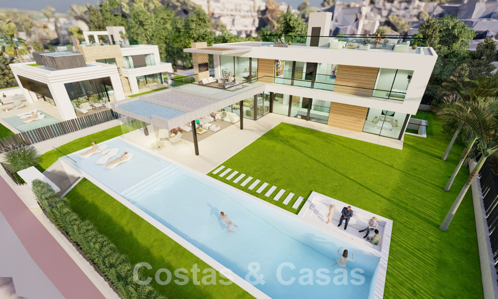 Nieuw project met luxueuze villa te koop, in een afgesloten en beveiligde woonwijk op wandelafstand van voorzieningen in Nueva Andalucia, Marbella 60865