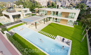 Nieuw project met luxueuze villa te koop, in een afgesloten en beveiligde woonwijk op wandelafstand van voorzieningen in Nueva Andalucia, Marbella 60865 