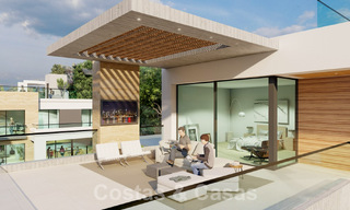 Nieuw project met luxueuze villa te koop, in een afgesloten en beveiligde woonwijk op wandelafstand van voorzieningen in Nueva Andalucia, Marbella 60868 