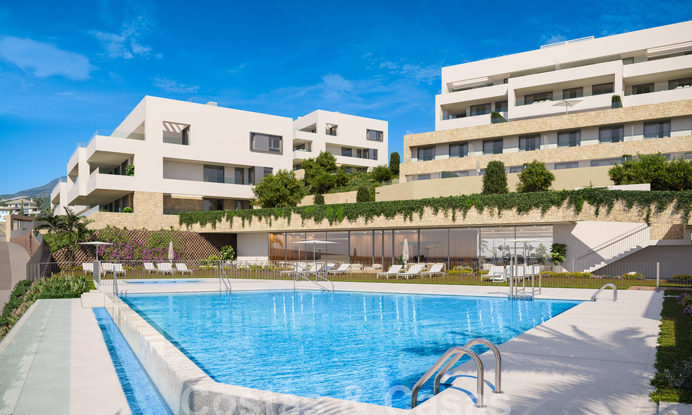 Nieuwbouwproject van duurzame woningen te koop, met een schitterend zeezicht, nabij Estepona centrum 61294