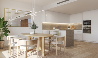 Nieuwbouwproject van duurzame woningen te koop, met een schitterend zeezicht, nabij Estepona centrum 61302 