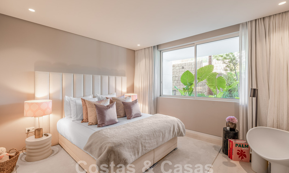 Instapklaar, modern tuinappartement met zeezicht te koop, op korte rijafstand van Marbella centrum 61781