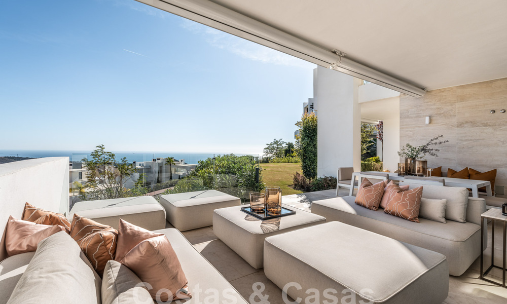 Instapklaar, modern tuinappartement met zeezicht te koop, op korte rijafstand van Marbella centrum 61787