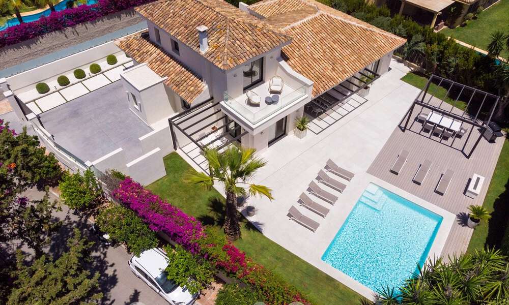 Moderne, Mediterrane luxevilla te koop in een geprefereerde strandurbanisatie in San Pedro, Marbella 62065