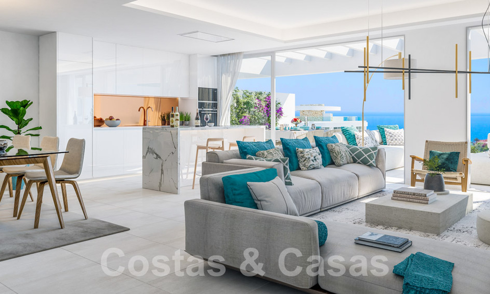 Nieuwe high-end appartementen te koop in luxeresort met mediterrane uitzichten in Mijas Costa 62380