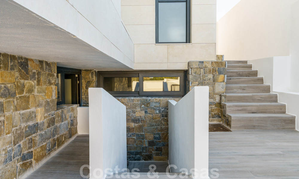 Nieuw project met moderne luxevilla’s te koop, eerstelijnsgolf met zeezicht in Mijas, Costa del Sol 62462