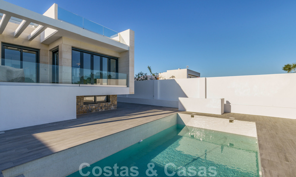 Nieuw project met moderne luxevilla’s te koop, eerstelijnsgolf met zeezicht in Mijas, Costa del Sol 62464