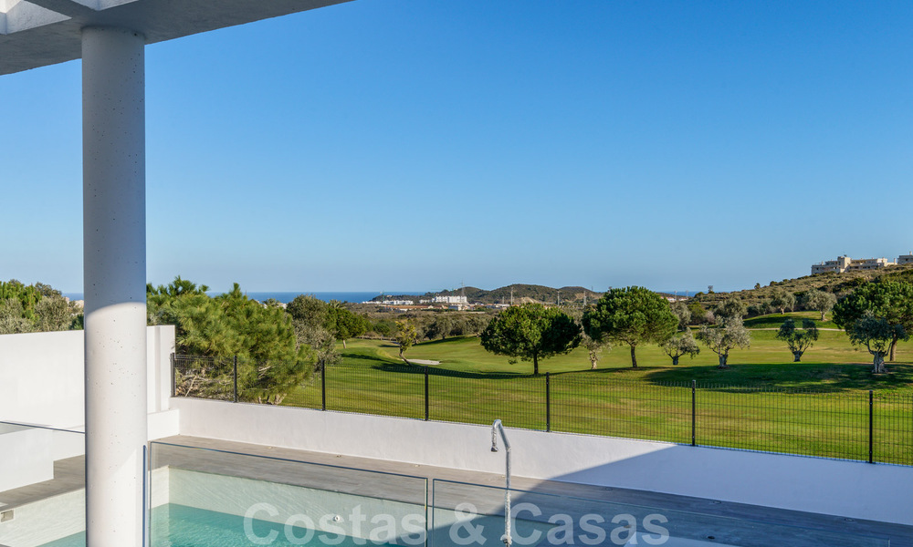 Nieuw project met moderne luxevilla’s te koop, eerstelijnsgolf met zeezicht in Mijas, Costa del Sol 62465