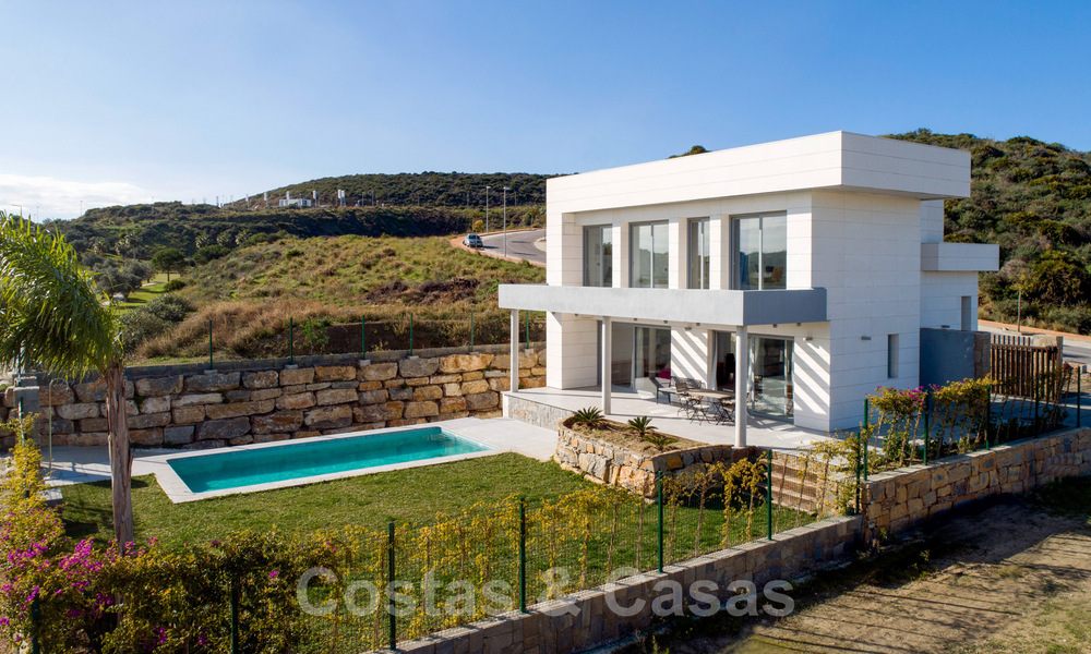 Nieuw project met moderne luxevilla’s te koop, eerstelijnsgolf met zeezicht in Mijas, Costa del Sol 62477