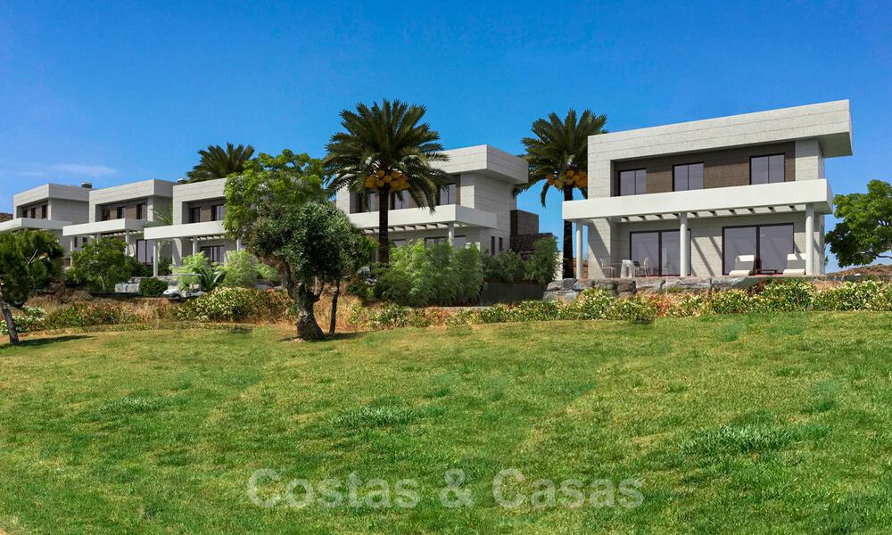 Nieuw project met moderne luxevilla’s te koop, eerstelijnsgolf met zeezicht in Mijas, Costa del Sol 62490