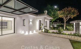 Nieuwe, gelijkvloerse moderne mediterrane villa te koop, eerstelijns golf, vlak bij San Pedro - Marbella 62527 