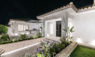 Nieuwe, gelijkvloerse moderne mediterrane villa te koop, eerstelijns golf, vlak bij San Pedro - Marbella 62530 