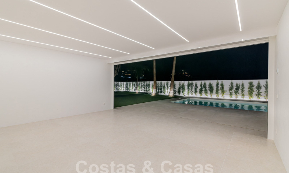 Nieuwe, gelijkvloerse moderne mediterrane villa te koop, eerstelijns golf, vlak bij San Pedro - Marbella 62533