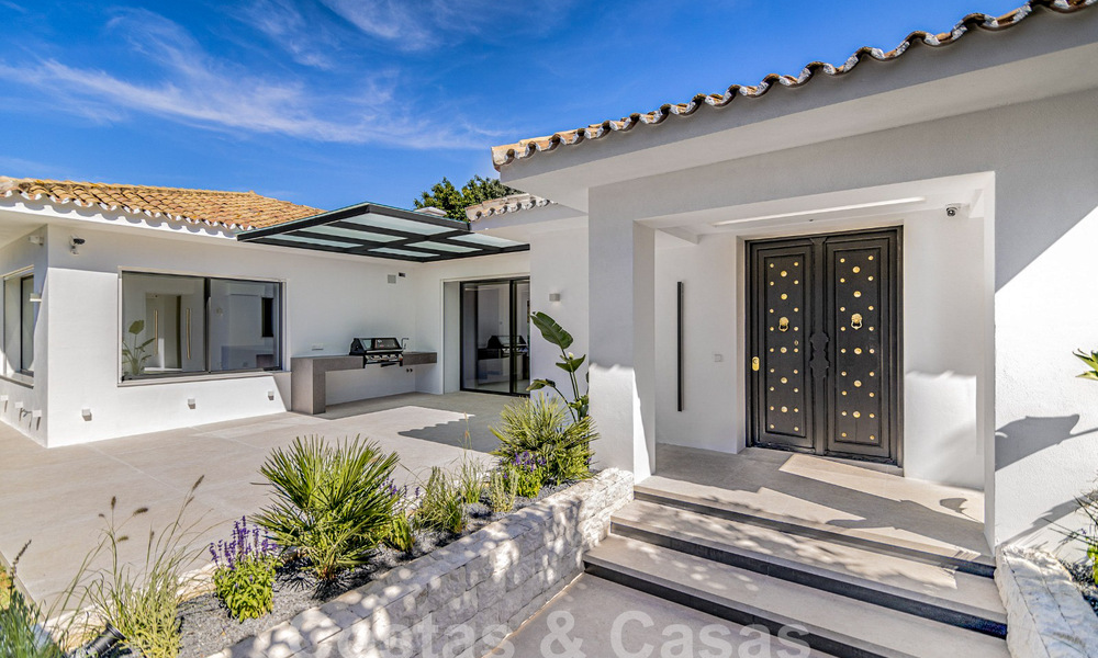 Nieuwe, gelijkvloerse moderne mediterrane villa te koop, eerstelijns golf, vlak bij San Pedro - Marbella 62536