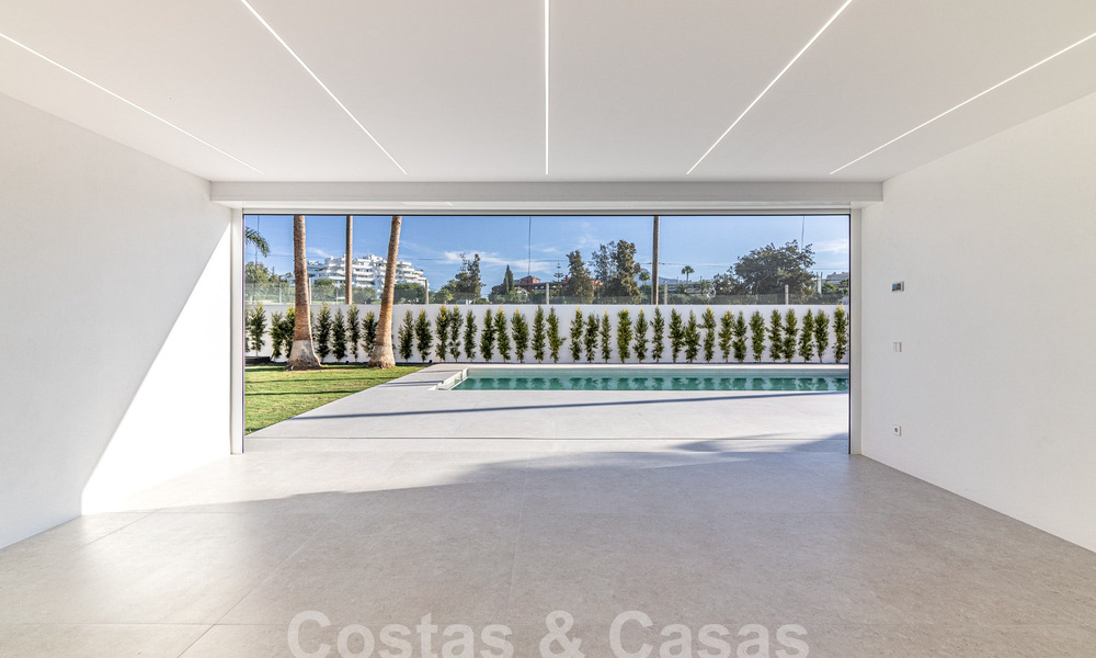 Nieuwe, gelijkvloerse moderne mediterrane villa te koop, eerstelijns golf, vlak bij San Pedro - Marbella 62540