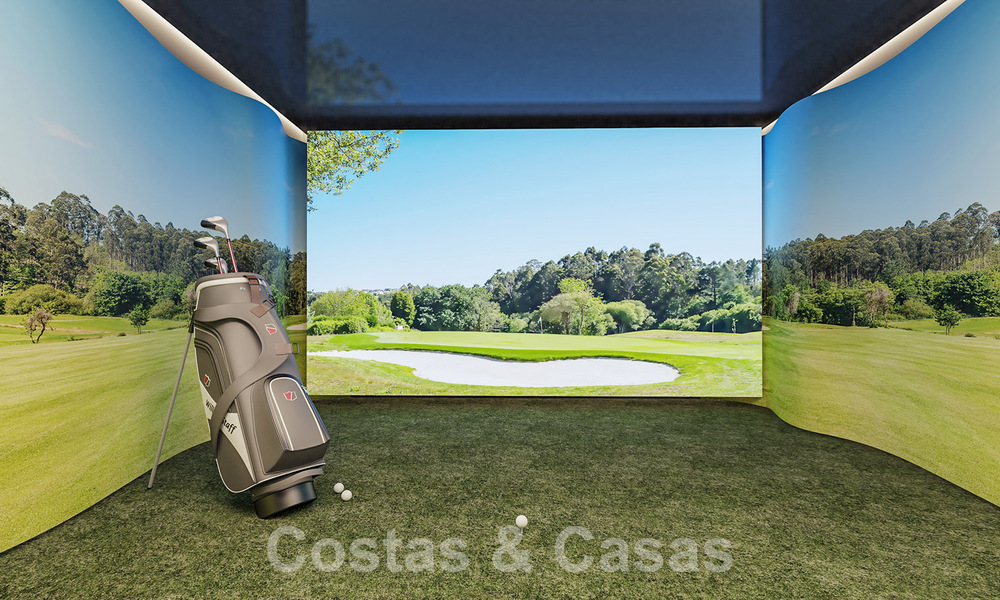 Moderne nieuwbouwappartementen te koop met zeezicht en op een steenworp v/d golfbaan in Mijas, Costa del Sol 62574