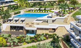 Moderne nieuwbouwappartementen te koop met zeezicht en op een steenworp v/d golfbaan in Mijas, Costa del Sol 62575 