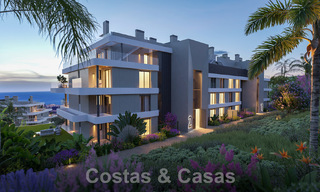 Moderne nieuwbouwappartementen te koop met zeezicht en op een steenworp v/d golfbaan in Mijas, Costa del Sol 62581 