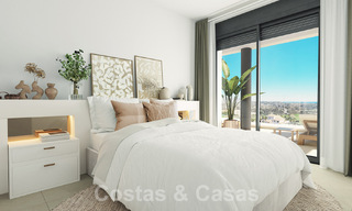 Moderne nieuwbouwappartementen te koop met zeezicht en op een steenworp v/d golfbaan in Mijas, Costa del Sol 62585 