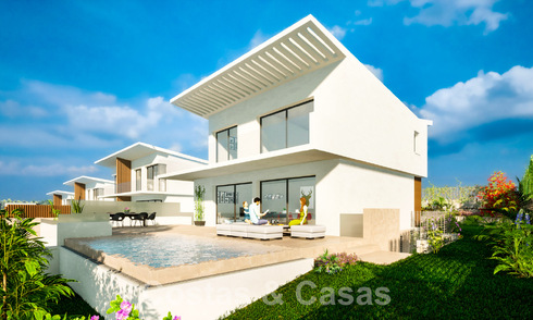 Nieuwe, eigentijdse luxe huizen te koop in de golfvallei van Mijas, Costa del Sol 63029