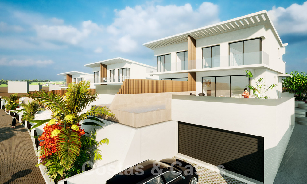 Nieuwe, eigentijdse luxe huizen te koop in de golfvallei van Mijas, Costa del Sol 63030