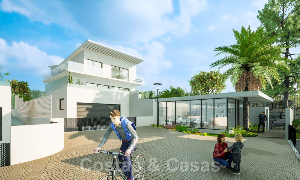 Nieuwe, eigentijdse luxe huizen te koop in de golfvallei van Mijas, Costa del Sol 63038