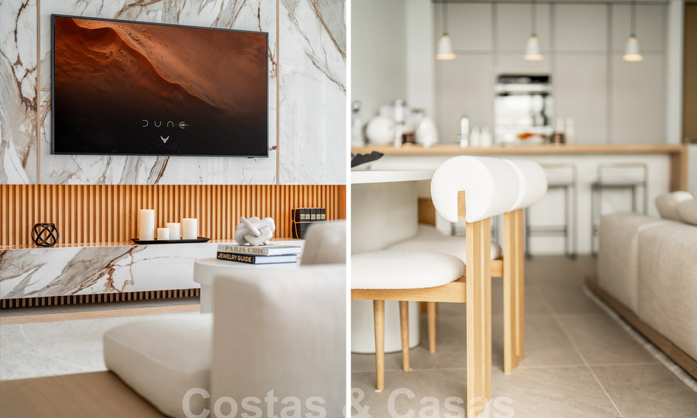 Eersteklas, modern appartement te koop, met uitzicht op zee, golf en bergen in Benahavis - Marbella 63134