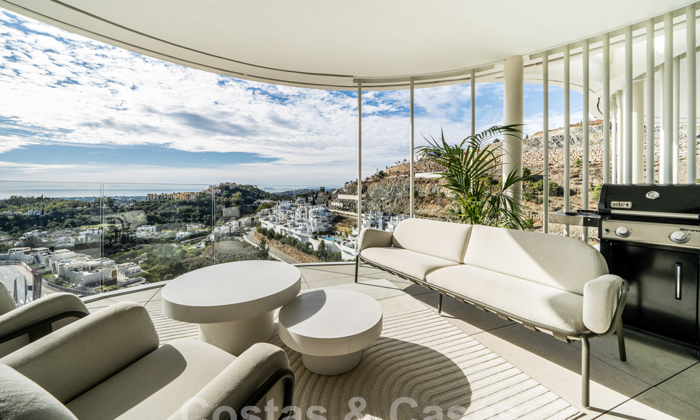 Eersteklas, modern appartement te koop, met uitzicht op zee, golf en bergen in Benahavis - Marbella 63144