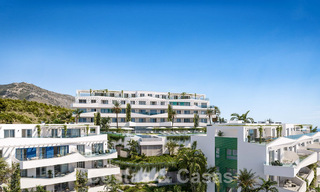 Nieuwe, innovatieve appartementen te koop met panoramisch uitzicht op zee in Mijas, Costa del Sol 63078 