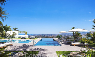 Nieuwe, innovatieve appartementen te koop met panoramisch uitzicht op zee in Mijas, Costa del Sol 63079 