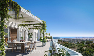Nieuwe, innovatieve appartementen te koop met panoramisch uitzicht op zee in Mijas, Costa del Sol 63080 